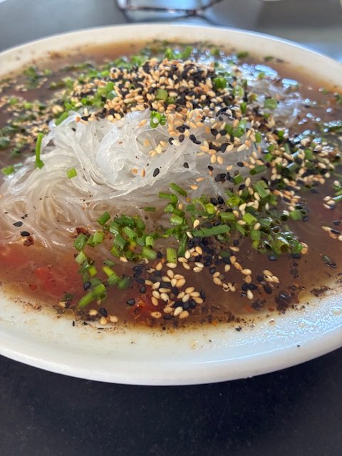 Japanese Inspired Cold Noodles In Broth