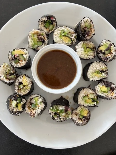 Ponzu Sauce Makes Cauliflower Nori Rolls Even More Scrumptious!