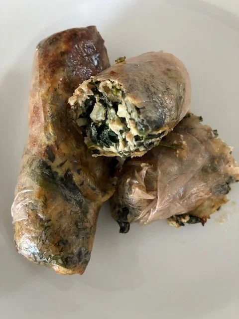 'Spanakopita' Brown Rice Paper Rolls