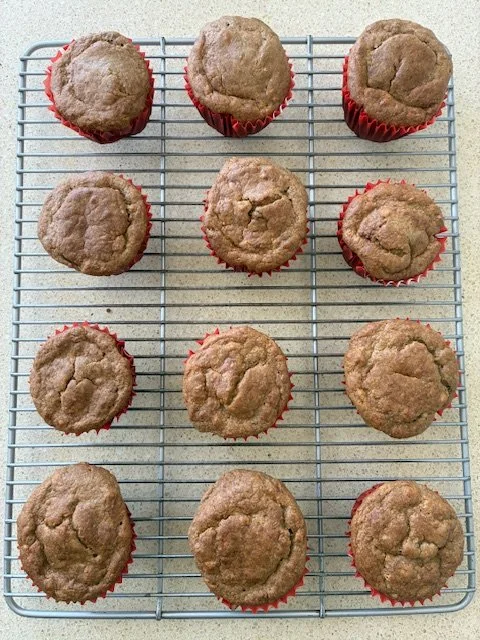 Banana Walnut Muffins ... A Light Treat!
