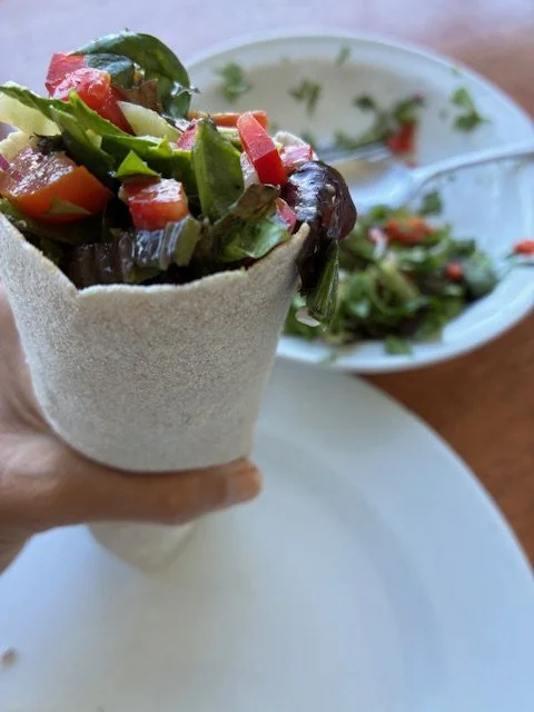 Salad Wraps Hit All The Right Notes ... Fresh, Crunchy, Creamy, Scrumptious!
