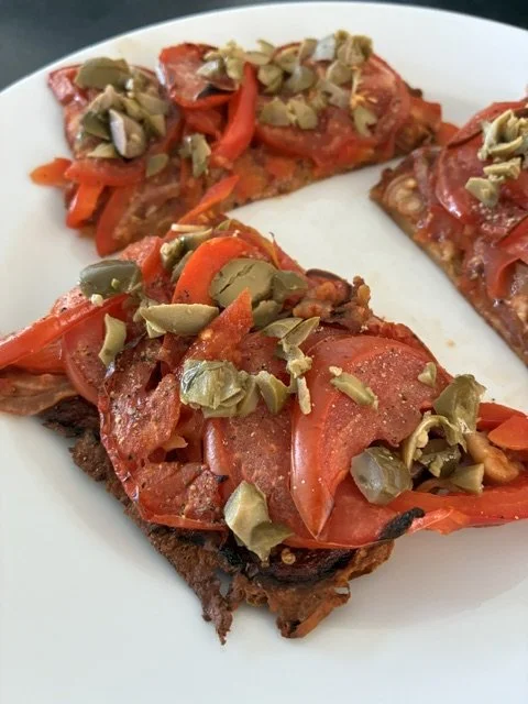 'Cheese,' Tomato And Red Pepper Pizza On A Potato Crust