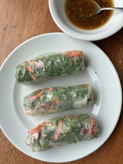 Vegetable And Herb Brown Rice Paper Rolls Make Eating Vegetables SO ENJOYABLE!