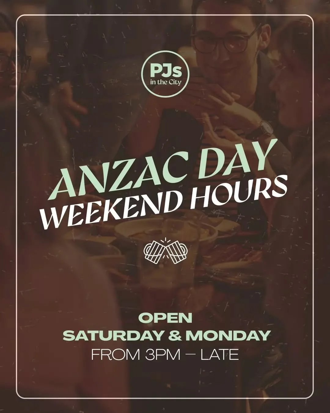 ANZAC Day &amp; long weekend plans = sorted.

We&rsquo;re open from 3pm on Saturday and Monday. Swing in for a knock-off, stay for a few more, you know how it goes. Gotta long another long weekend.

See you there 🍻