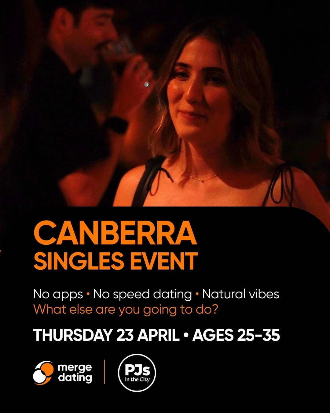 Merge Dating is bringing together singles aged 25-35 to PJ&rsquo;s in the City in Canberra on Thursday 23rd April &ndash; a night for meeting someone new!

We&rsquo;ll be in Jack&rsquo;s Back Bar &ndash; where the best connections still happen in rea