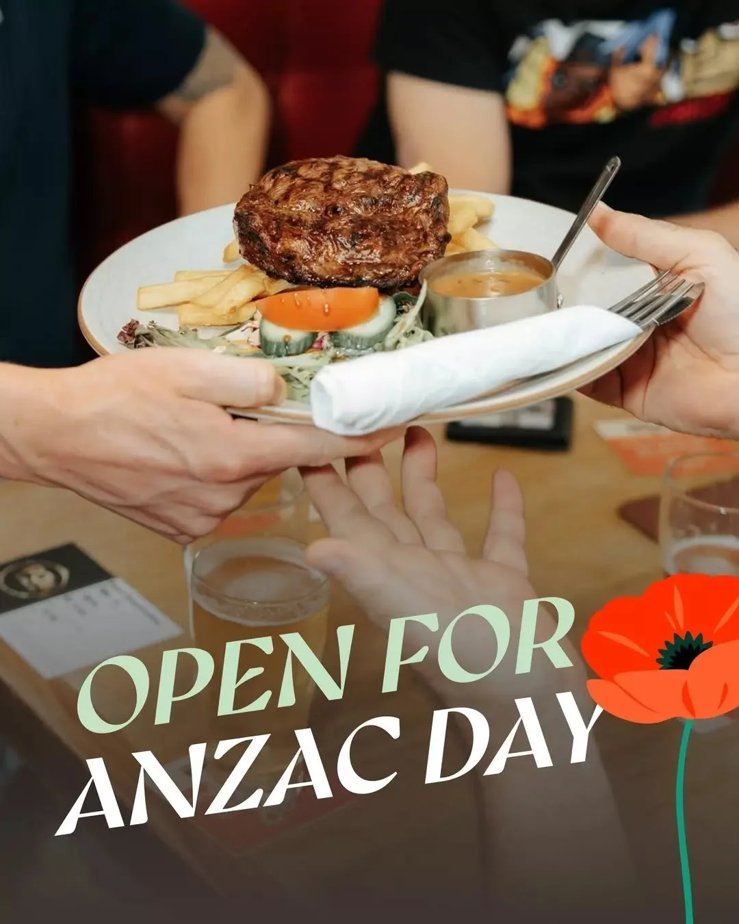 On ANZAC Day, there's a pretty reliable schedule. Dawn service, a few quiet important moments, then somehow everyone ends up at the pub. 

If two-up is not your thing, why not make a day of it and join us at PJs from 3pm for classic pub feed.

What's