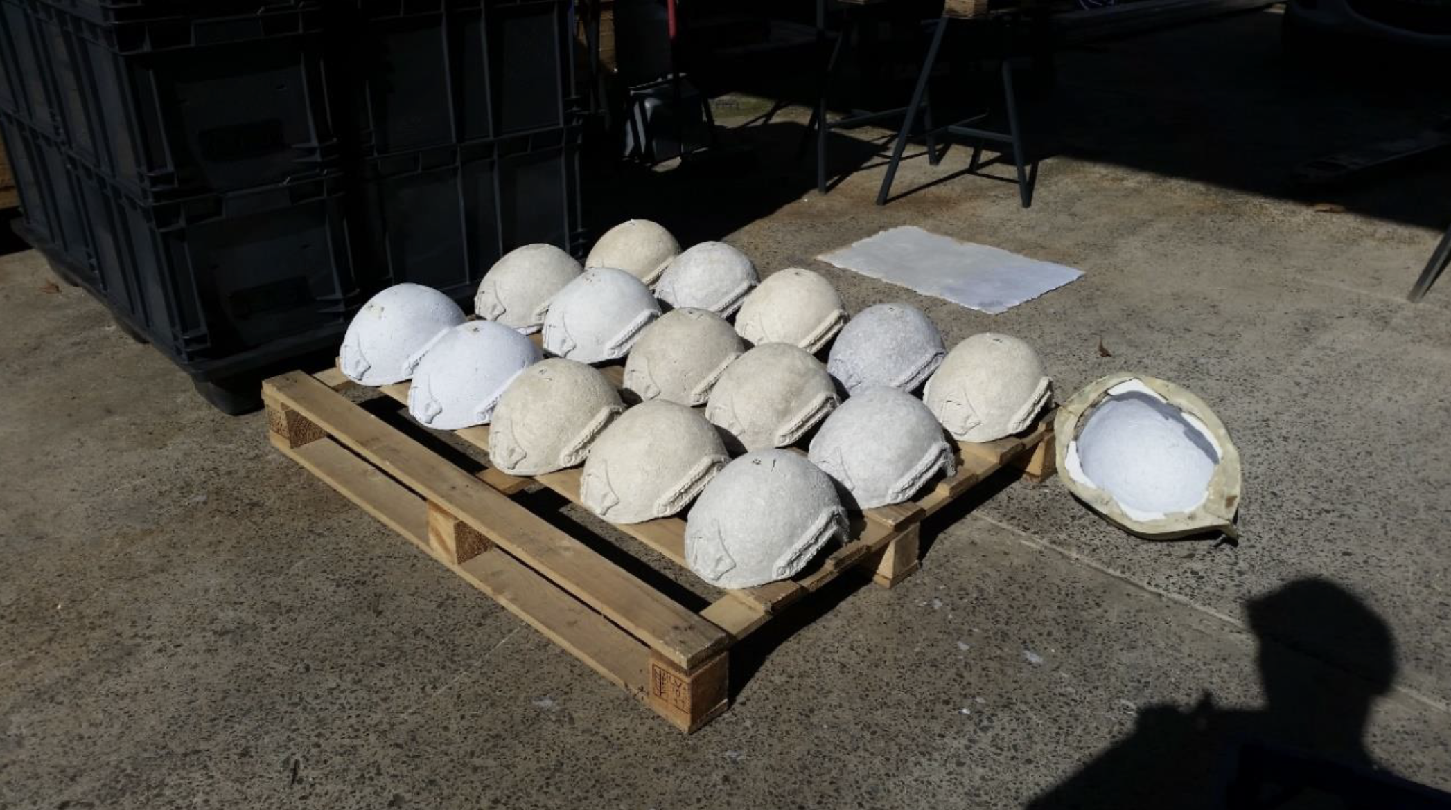 Production documentation: artwork production in Sydney, 2014. 
