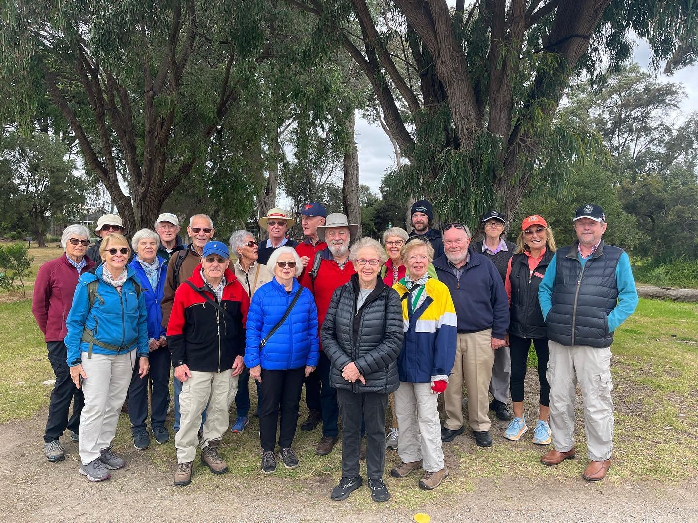 Earlier this month, Foreshore Rangers Kristy and Brendan were joined by The Old Scotch Bushwalking Club for a Bush &lsquo;Walk and Talk.&rsquo; 
We began our walk at Chinamans Creek, where the Club learned about our significant fauna. This included s