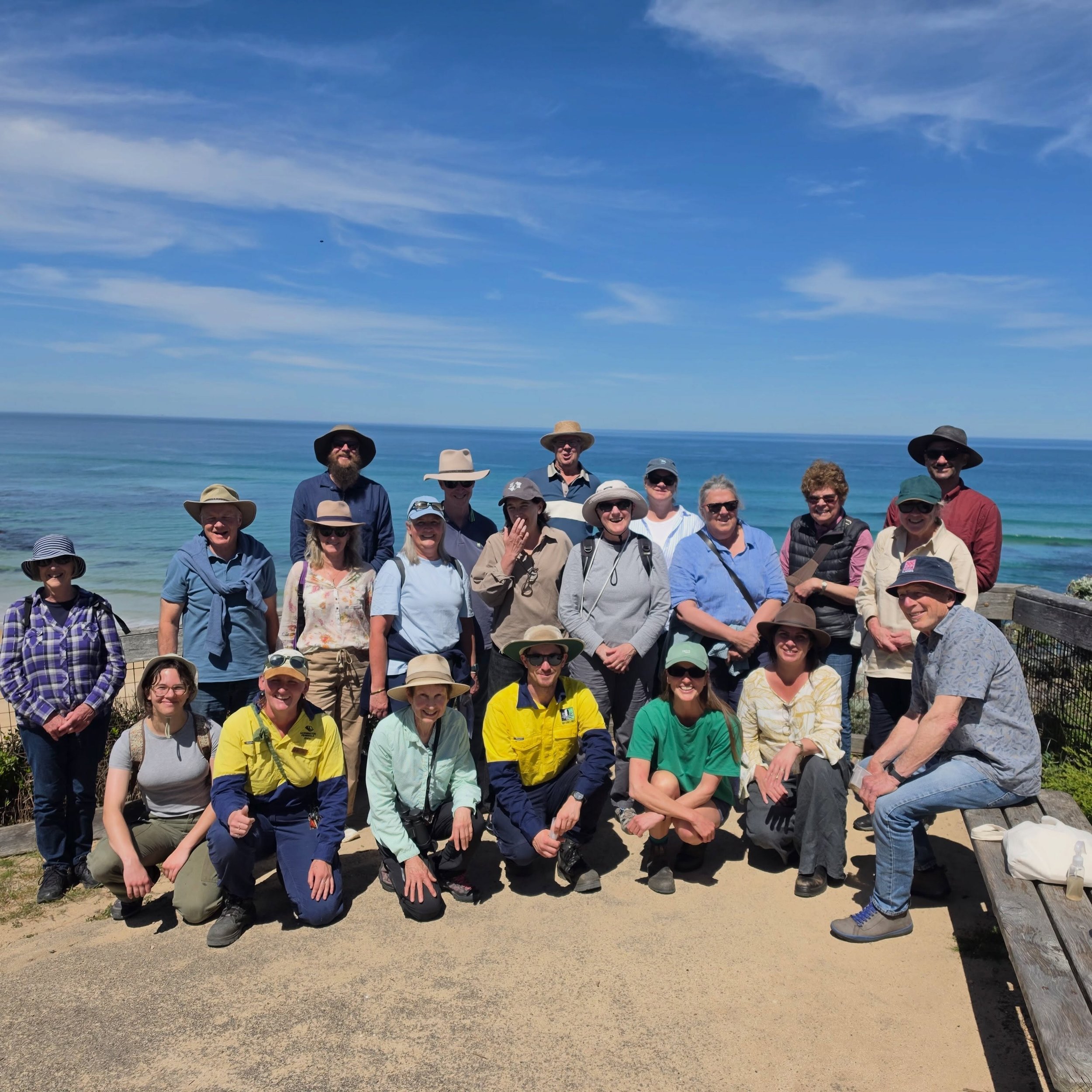 Our Ranger was lucky enough to attend Sea Spurge Biocontrol Information and Demonstration Day last weekend.

The event, featuring a presentation by Ben Gooden from CSIRO at Tootgarook Hall followed by a field demonstration at London Bridge, was a won