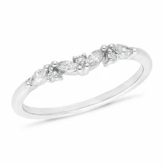 Marquise Diamond Stacker Ring
