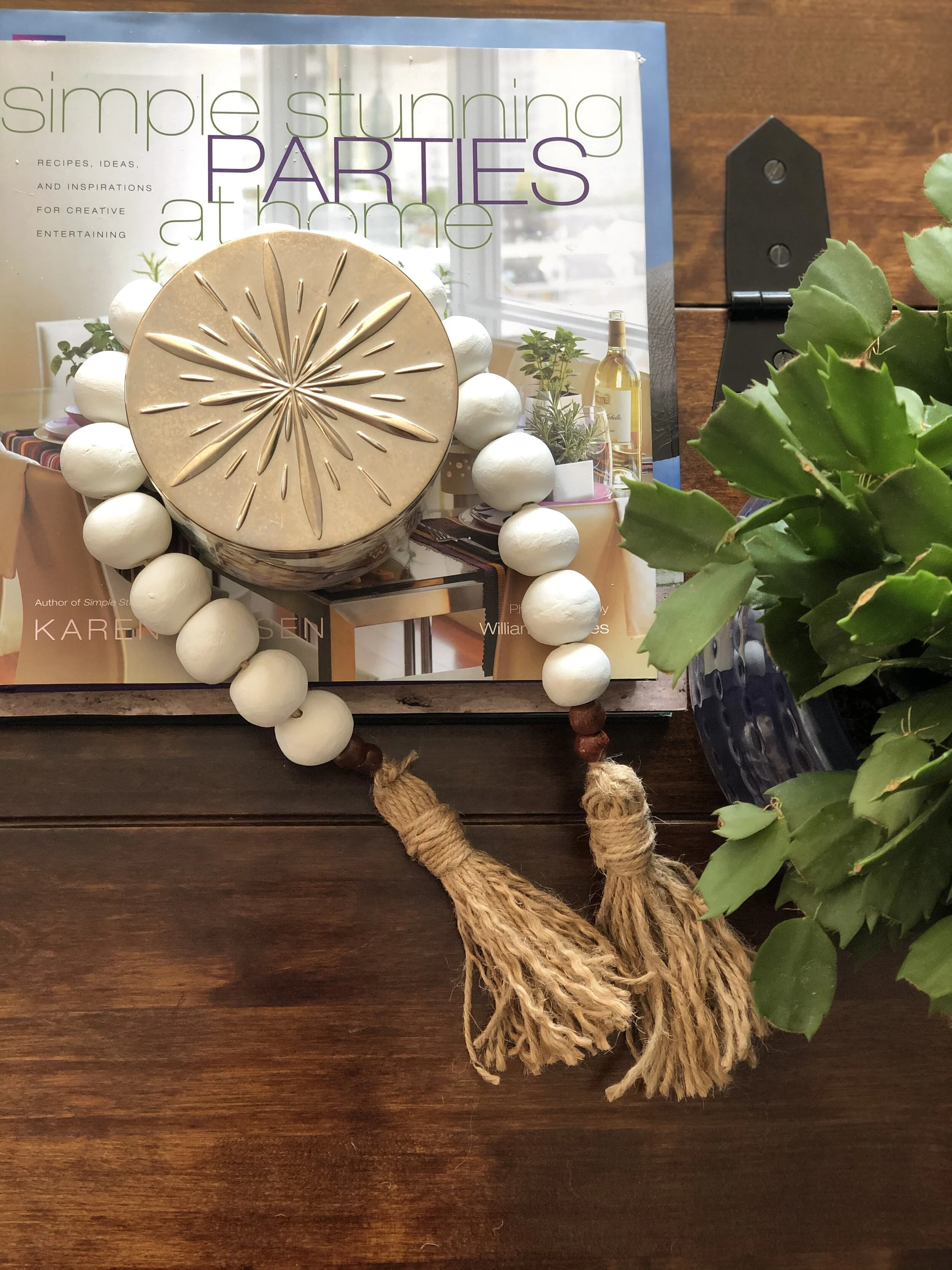 DIY clay beads garland