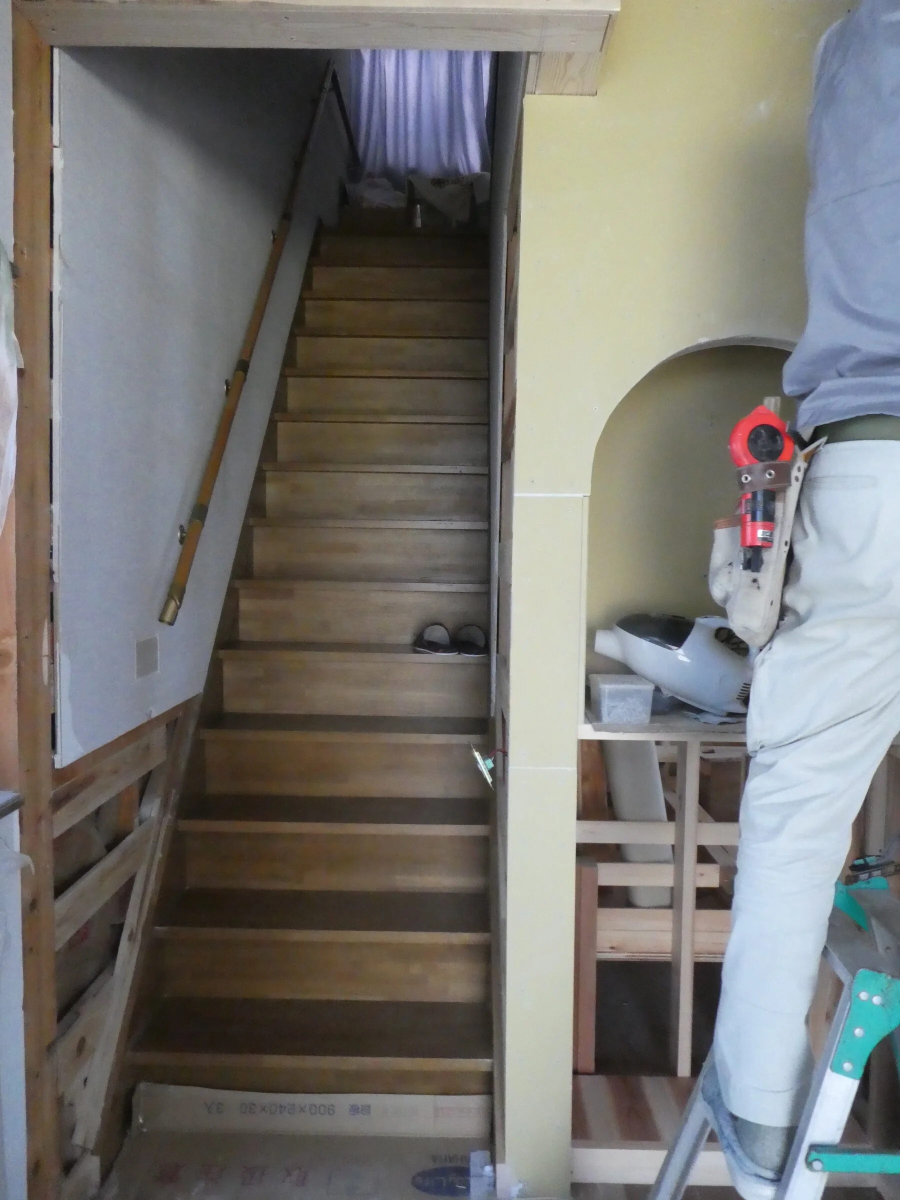 階段を付け替える