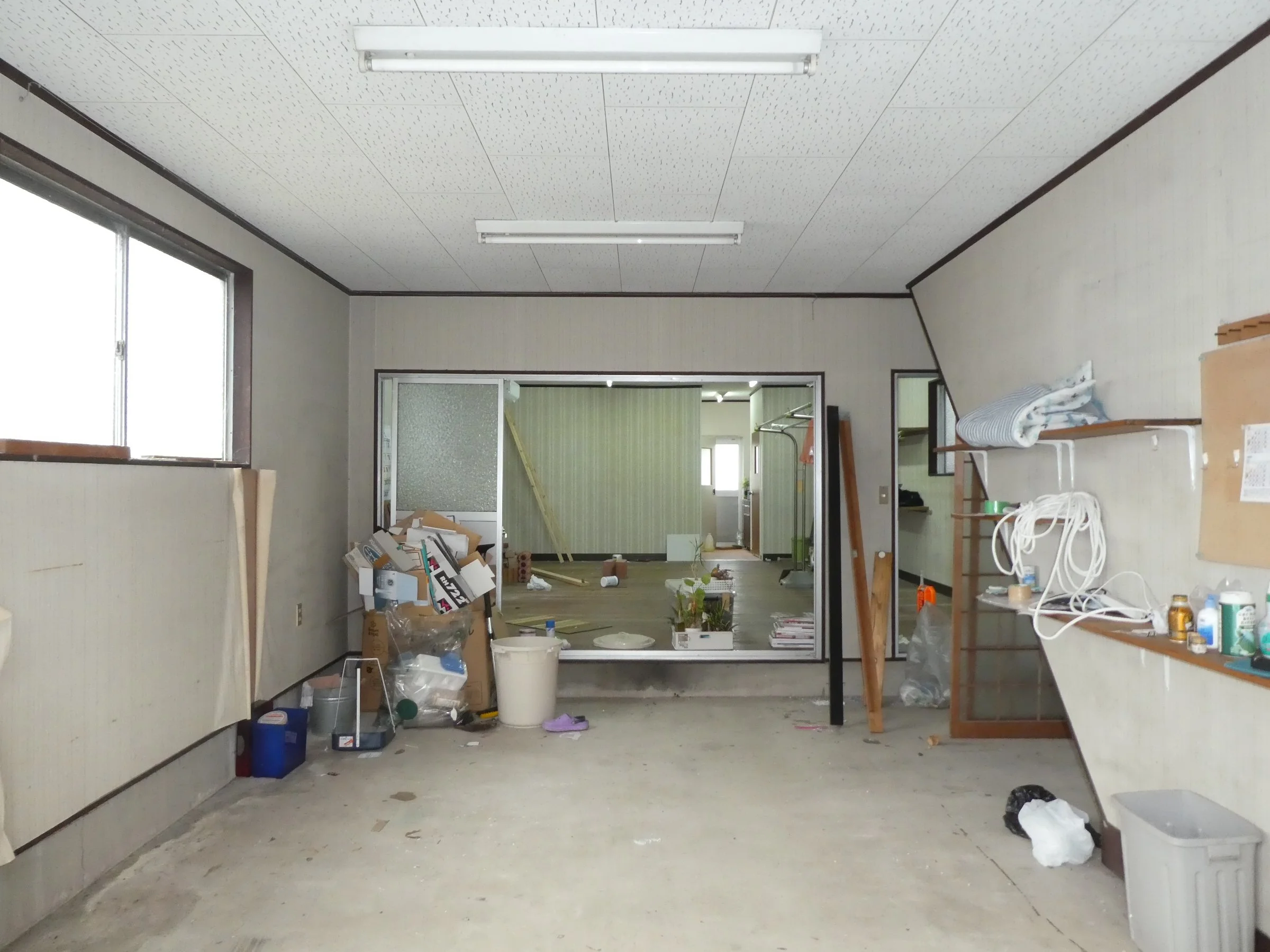 縫製作業場であった1階部分