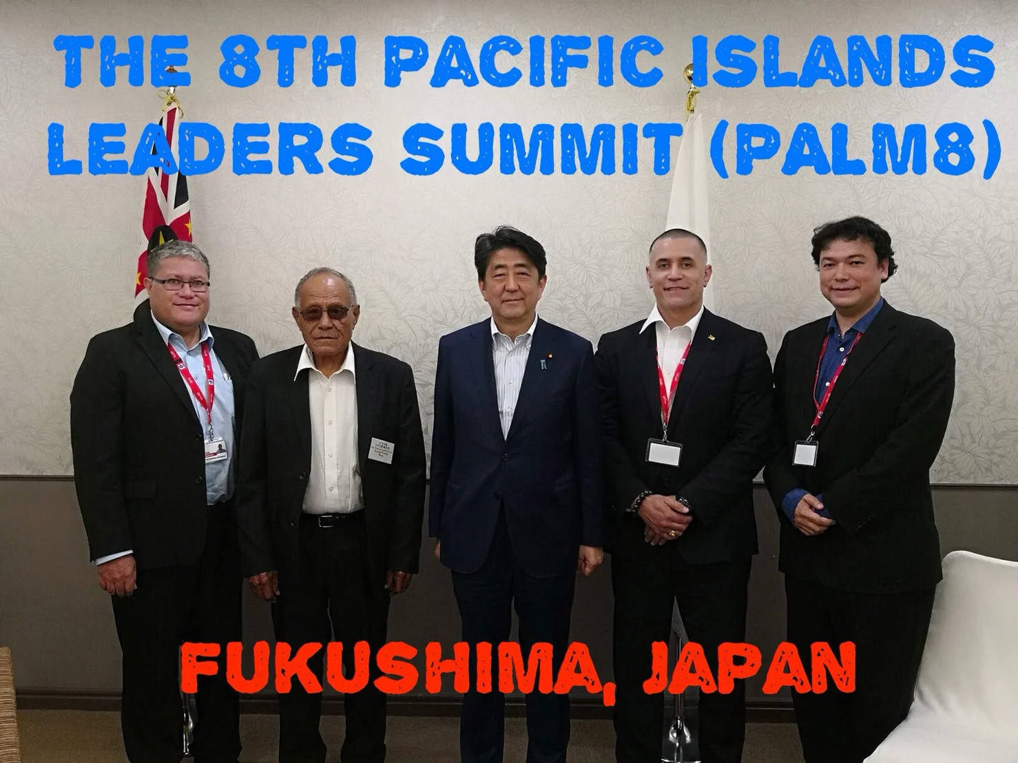 May 2018 - Niue Govt. Delegation with President Abe (Japan)