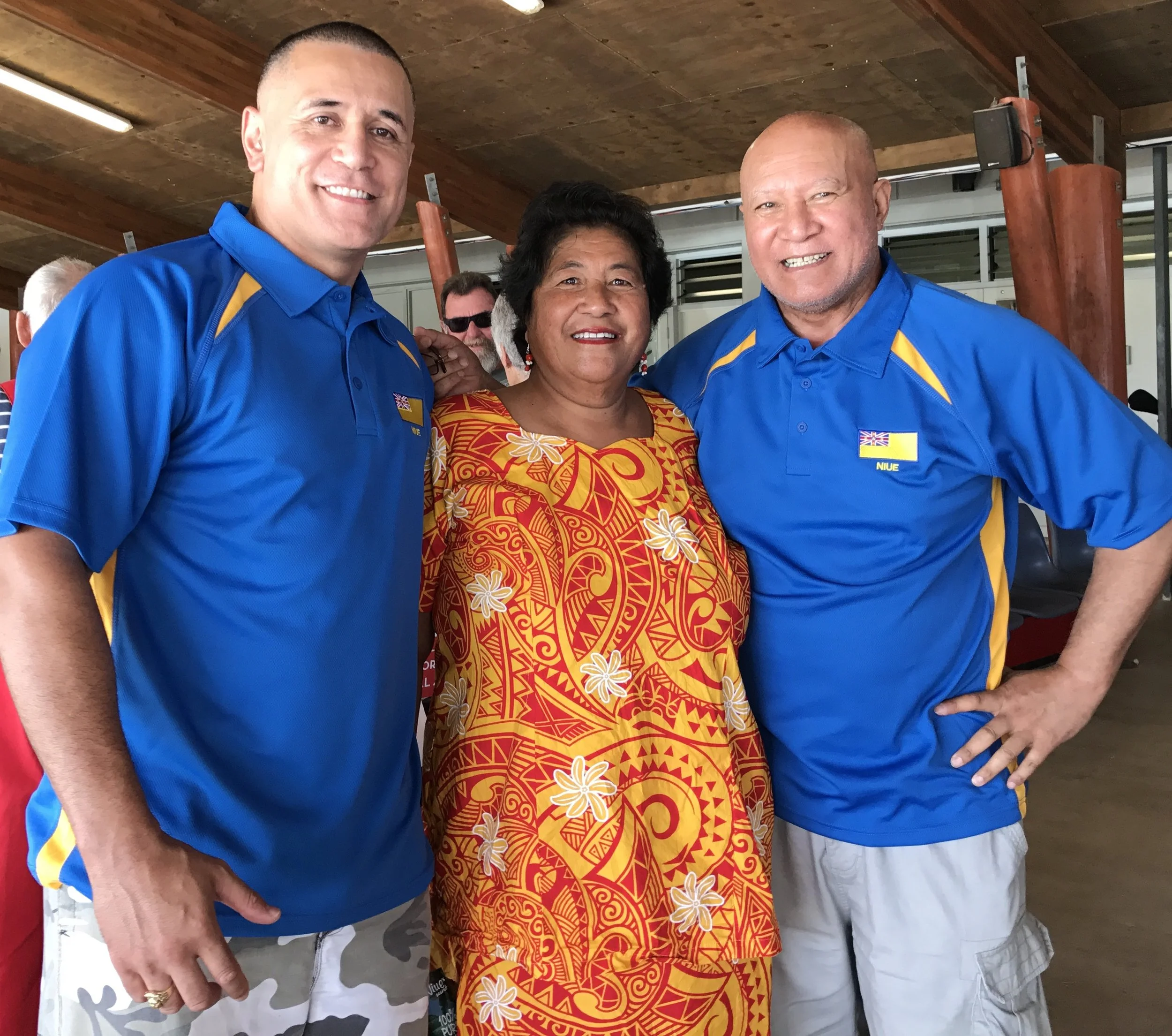  With my dear cousin Enele.  For me she is a knowledge bank of Niuean Heritage inside of her of the crafts and arts.  She has a photographic memory.   New Zealand Tepapa museum displays her indigenous art from Niue in Aotearoa.  Such a privilege and 