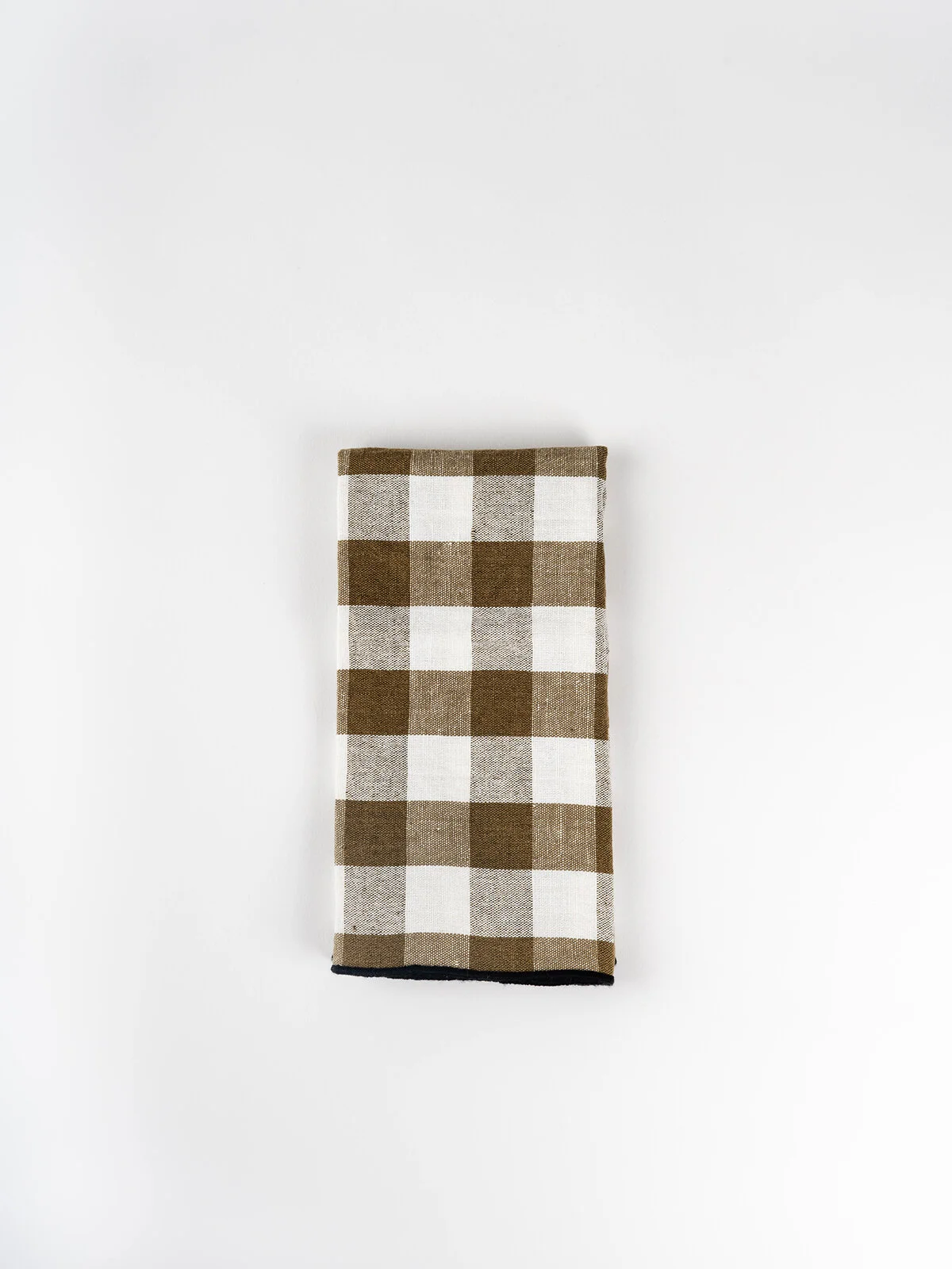 Kaki Gingham Napkin