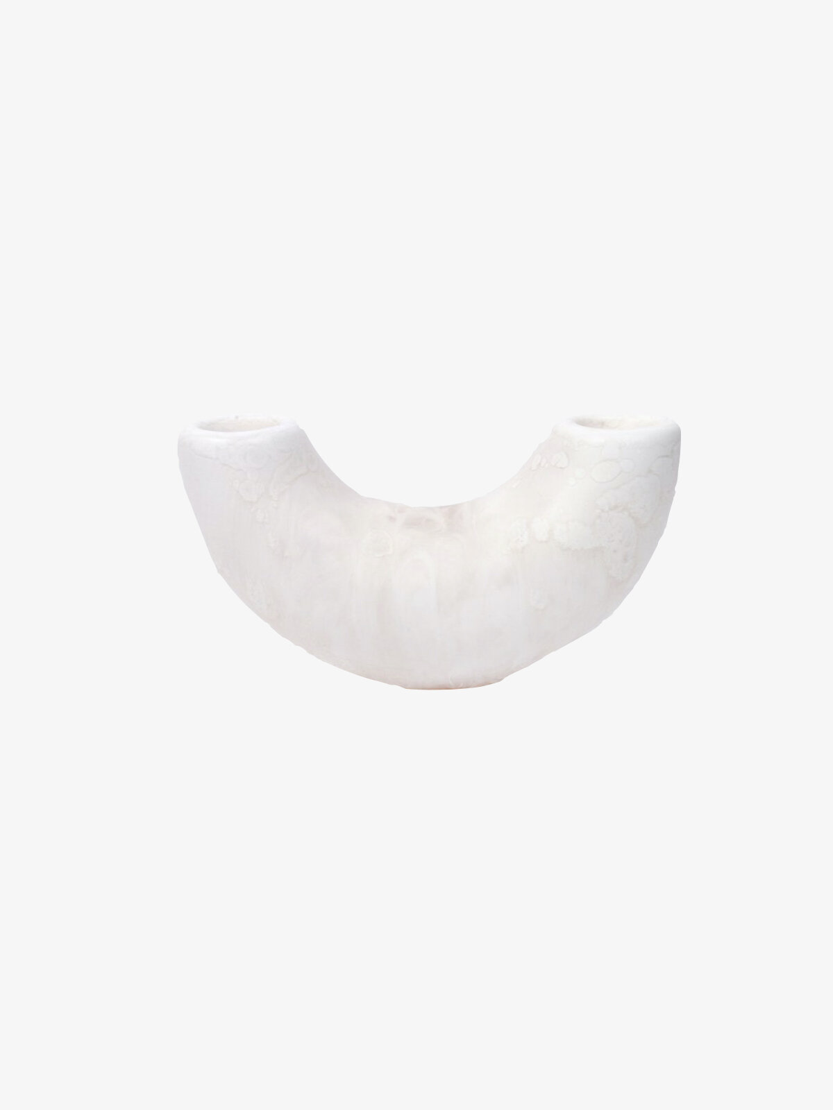 Dinosaur Designs Horn Vase Small White.001.jpeg