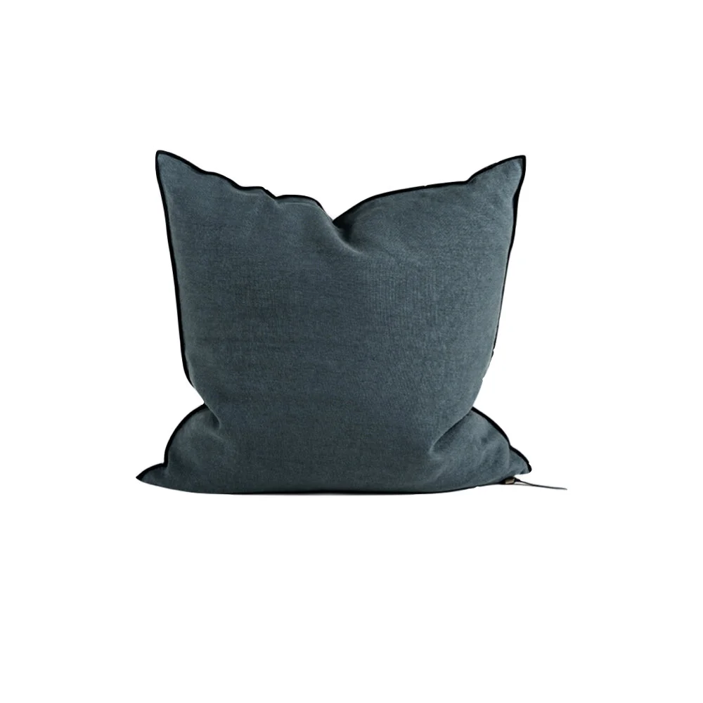 Stonewashed Linen Cushion Encre.jpeg