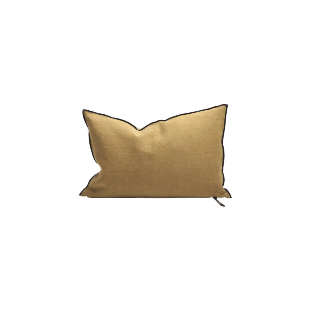 Stonewashed linen cushion ocre.jpeg