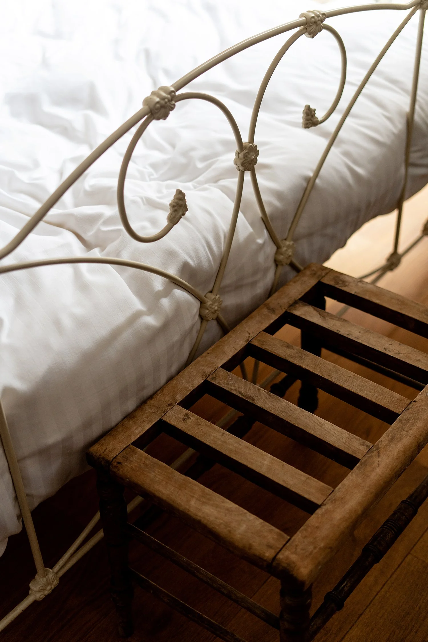 One Fine Stay UK Easter 2023 bed and bench.jpg