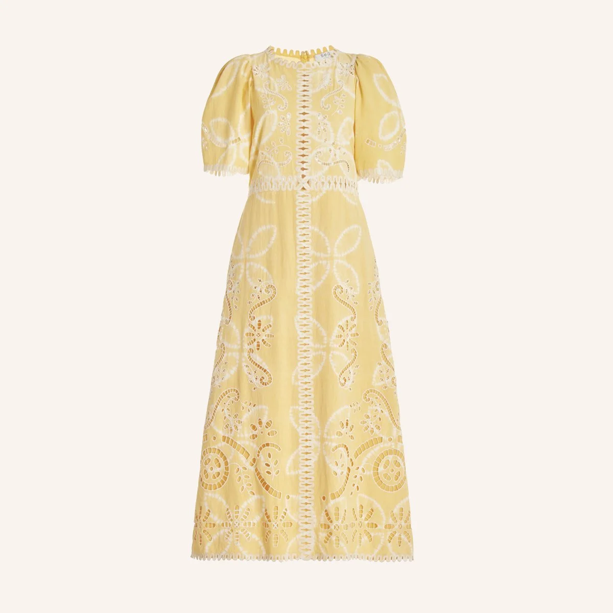 Liat Embroidered Cotton Midi Dress