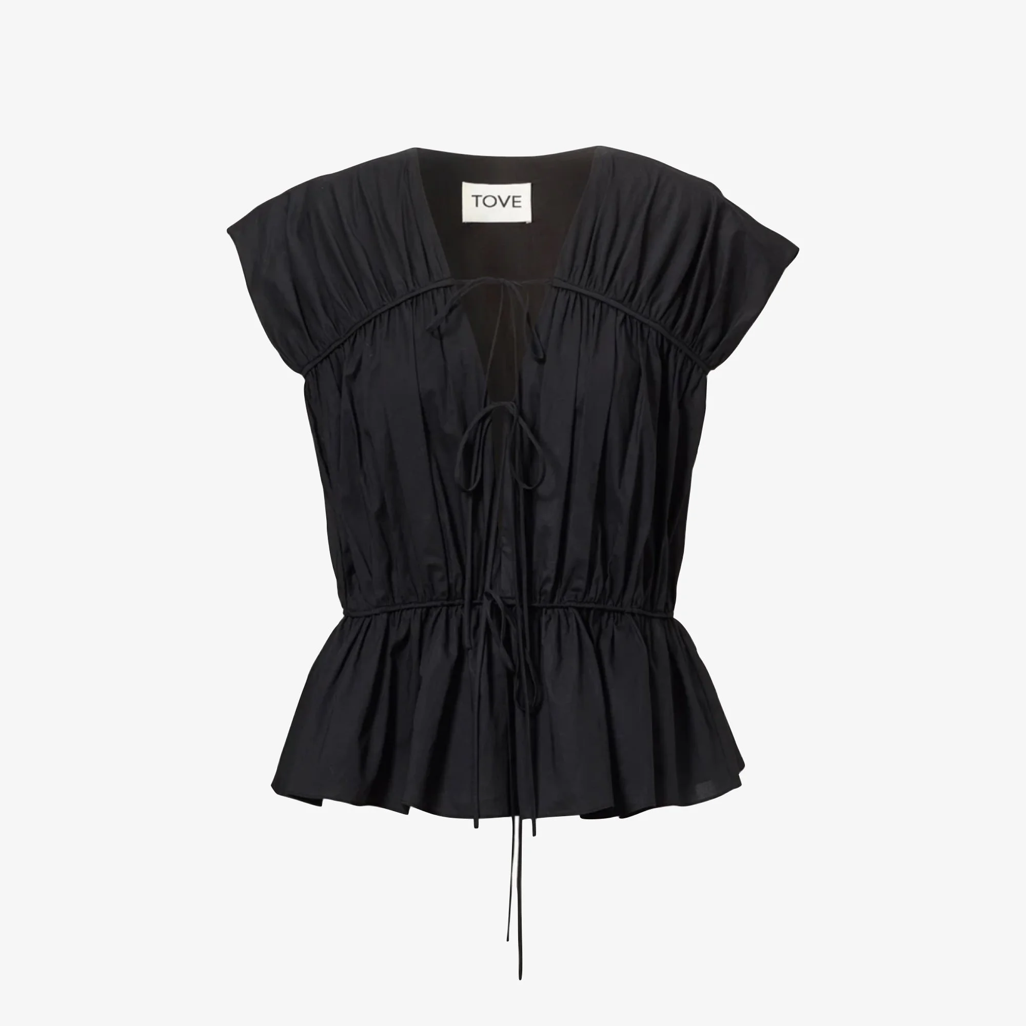 Tove Thea Cotton Gathered Top