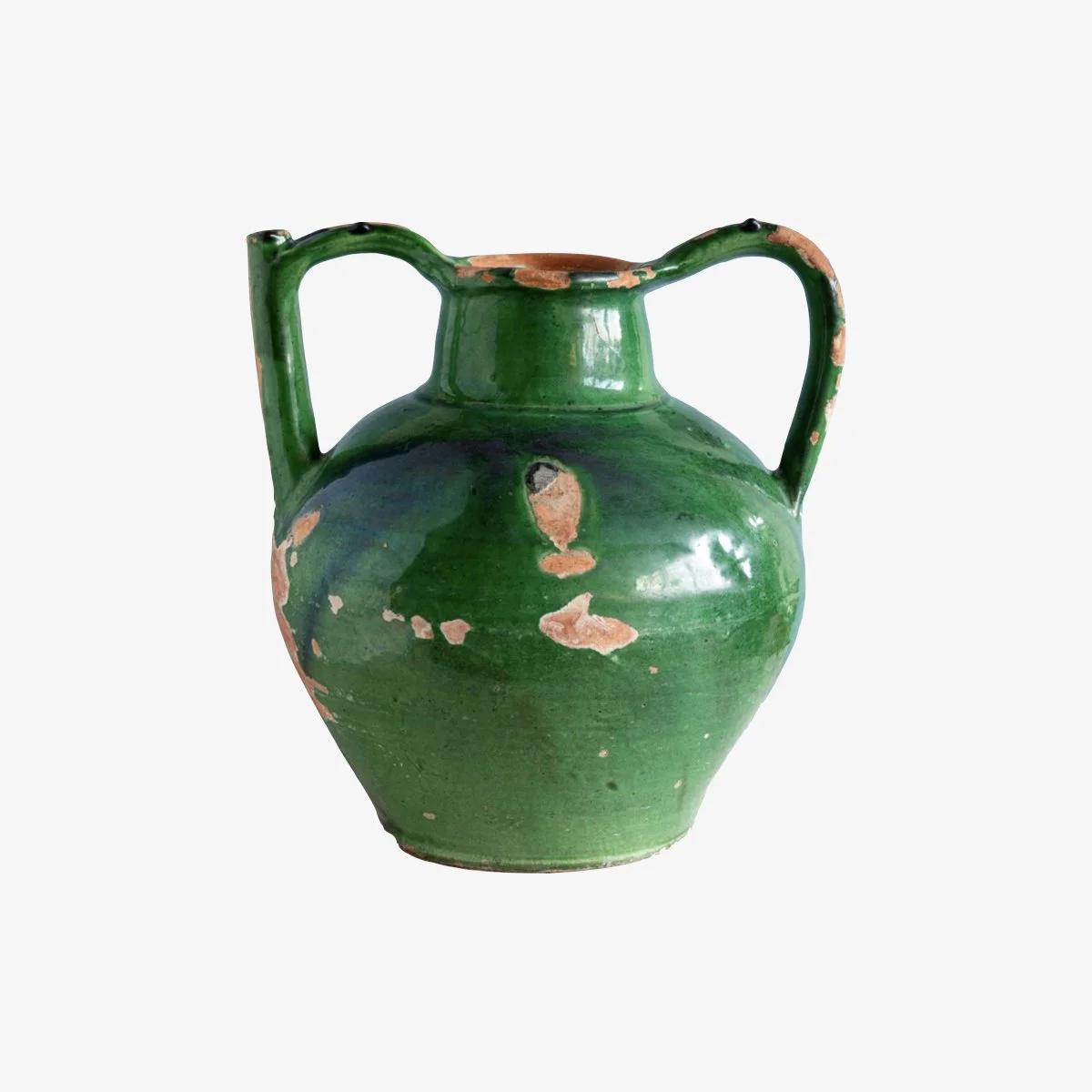 French Rustic Green Pottery