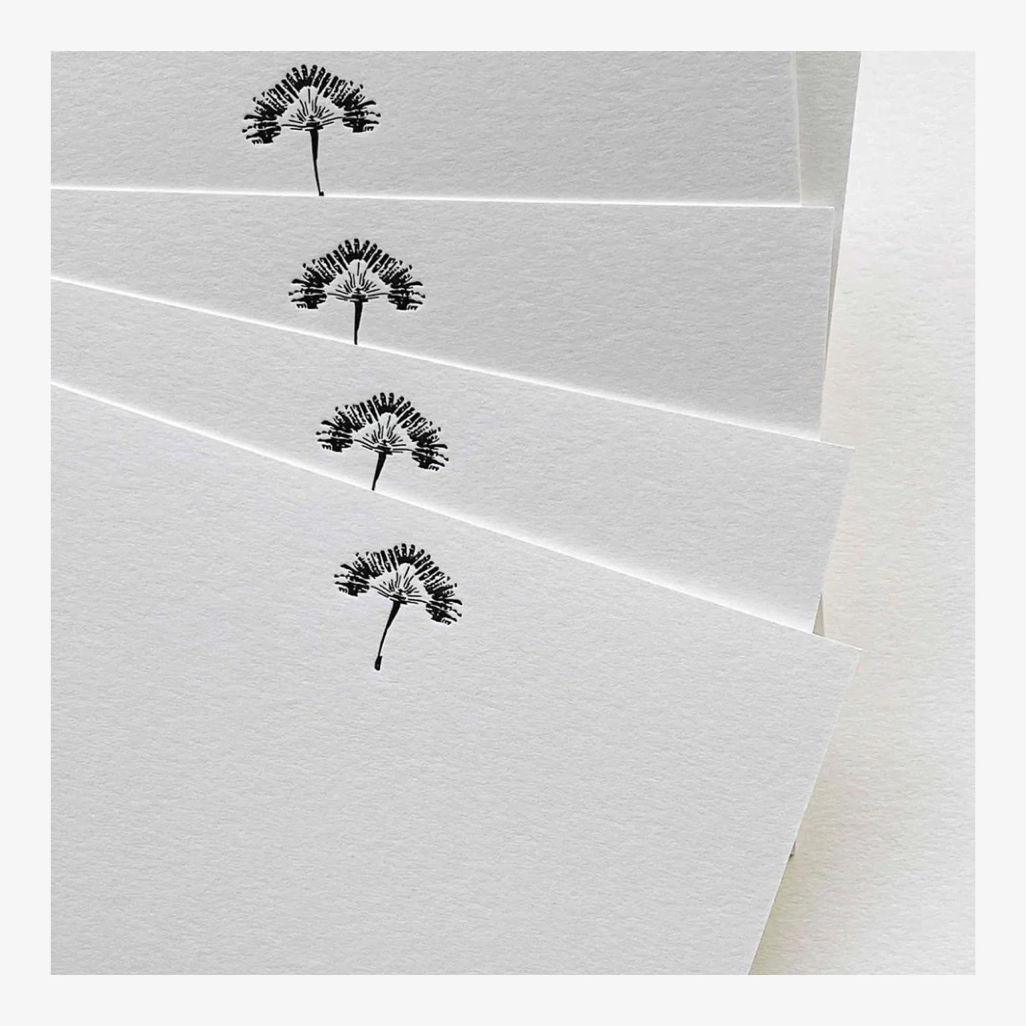 BY FABLE Palm Tree Letterpress Notecard