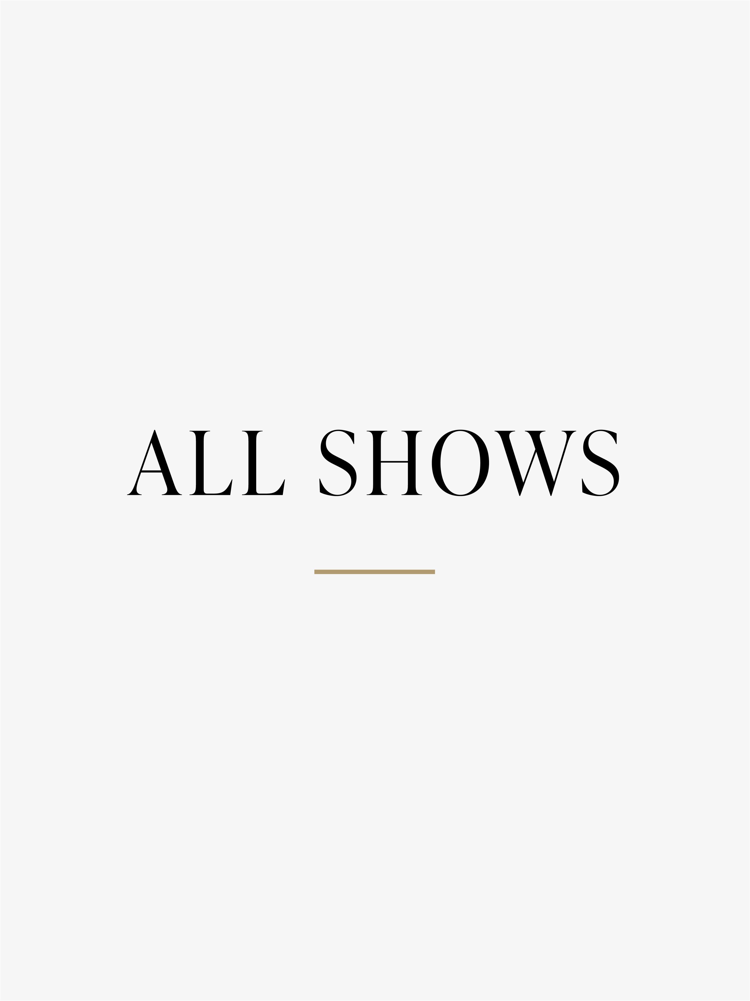 All TV Shows