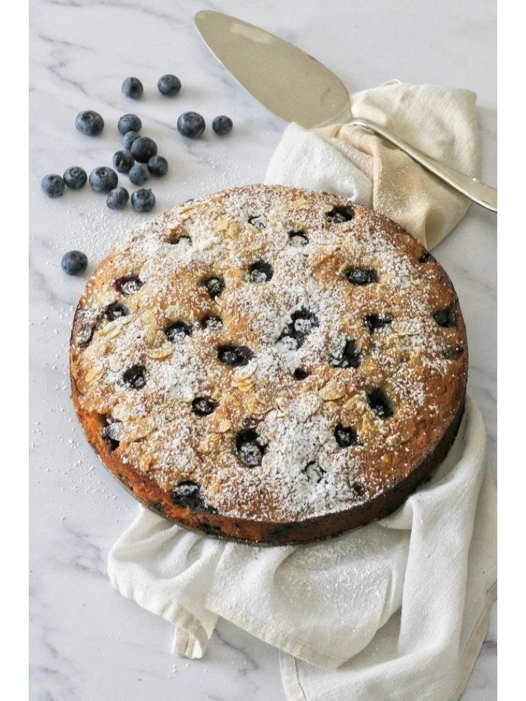 Ottolenghi Coconut Almond and Blueberry Cake