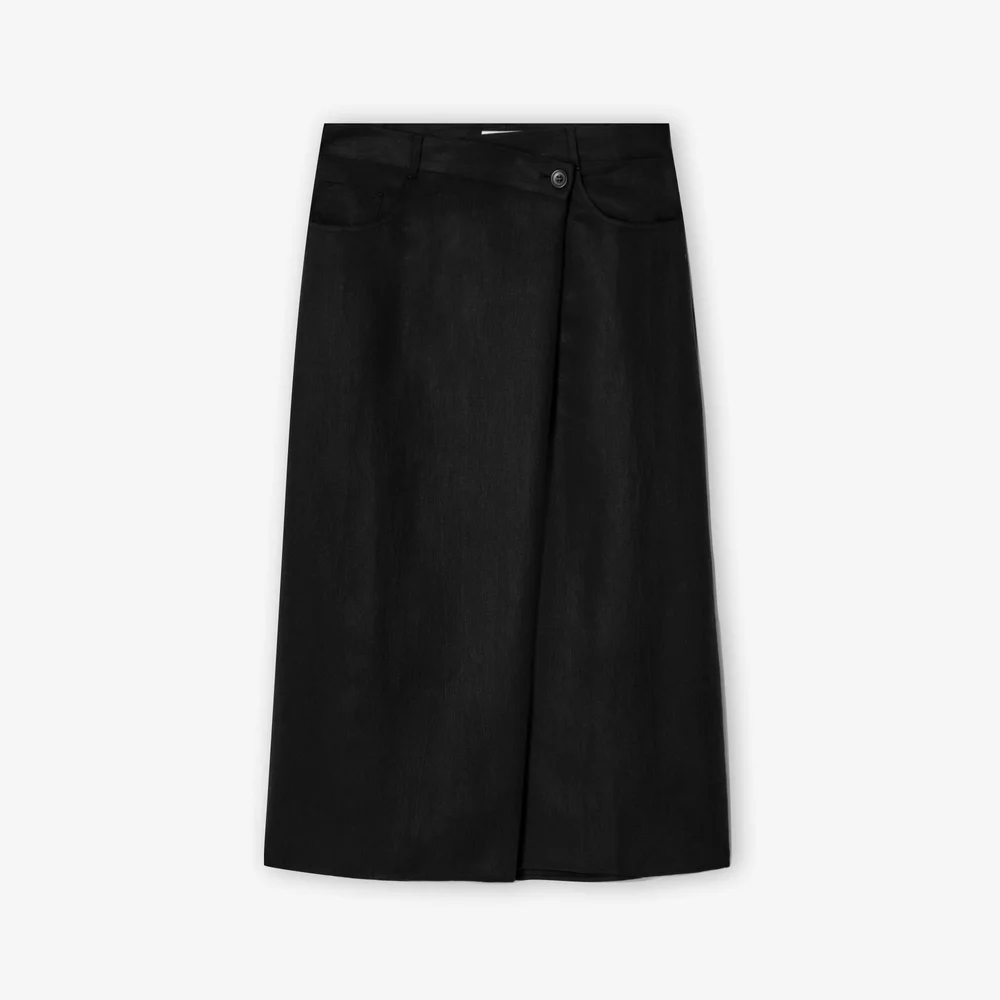Cos Asymmetic Fluid Midi skirt