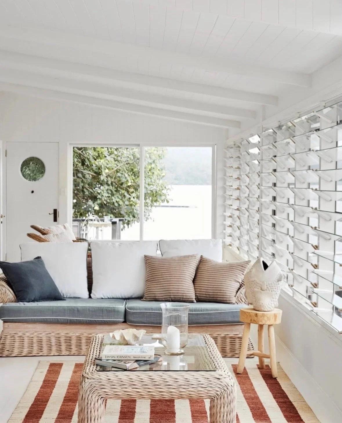 This waterside cottage designed by Tamsin Johnson is a masterclass in how to use colour and pattern while maintaining lightness and a sense of calm. 

For me, figuring out how to use pattern (and sometimes colour too) is really tricky. It&rsquo;s lik