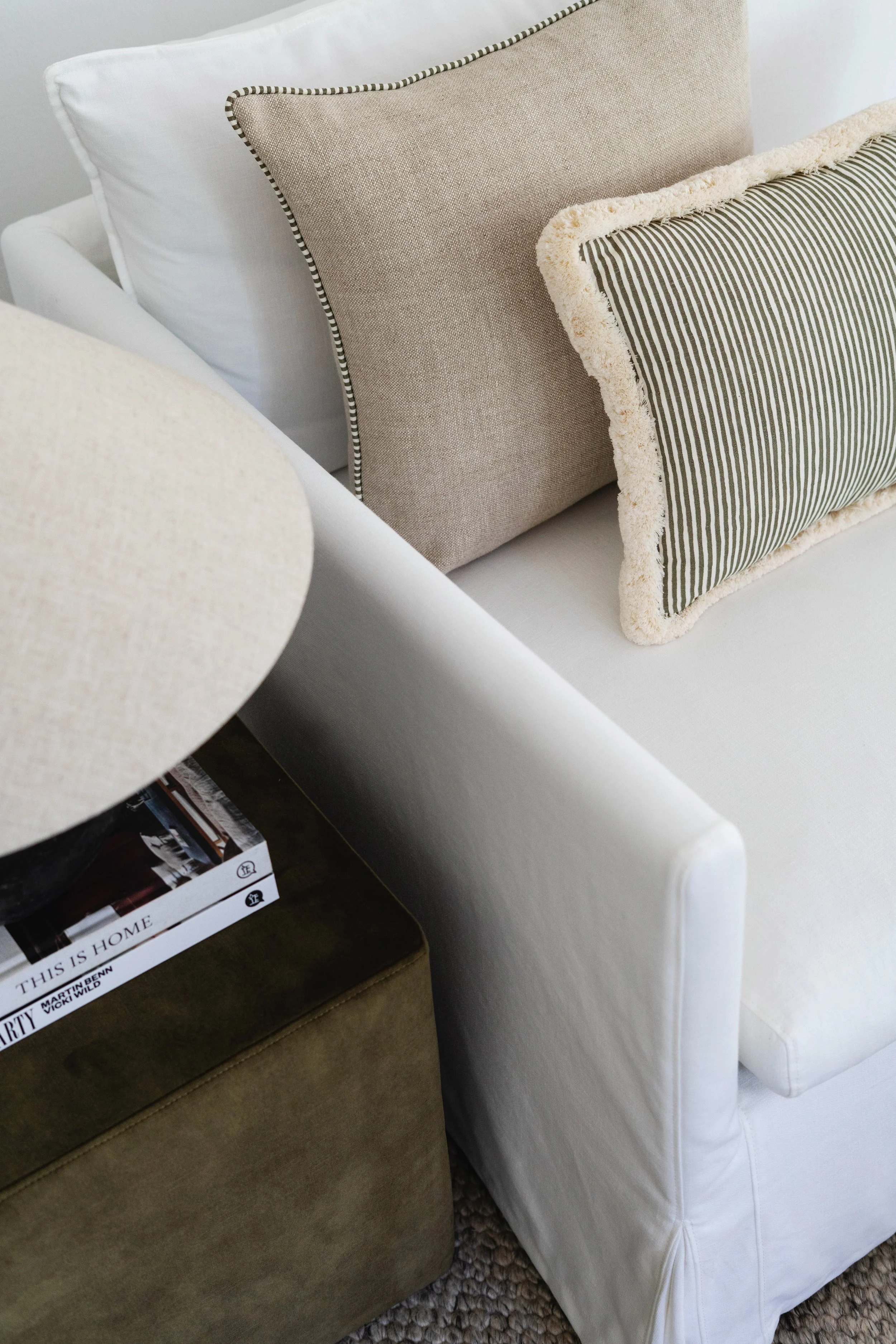 The Edit x TGH Green candy stripe with linen cushion.jpg