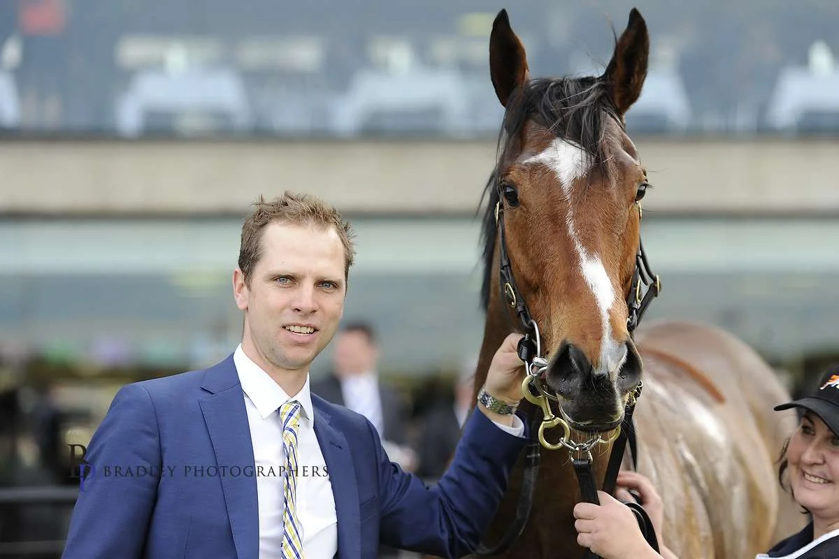 Image Courtesy of Bradley Photos - Matt with talented sprinter Fell Swoop
