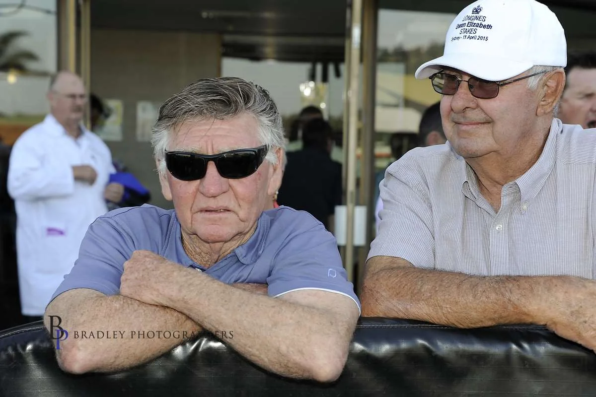 Image Courtesy of Bradley Photos - Les is always a picture of concentration at the races.