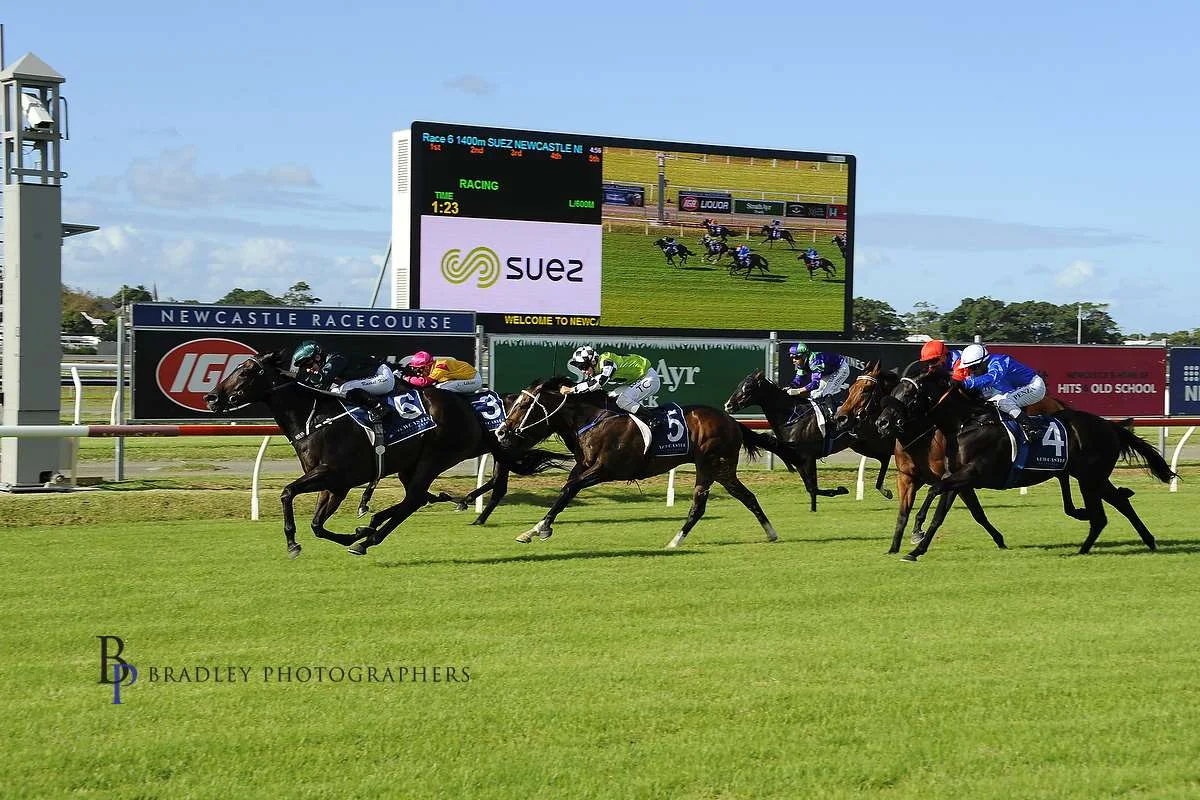 Image courtesy of Bradley Photographers - Lanciato and Rachel King win Newcastle Newmarket 2018