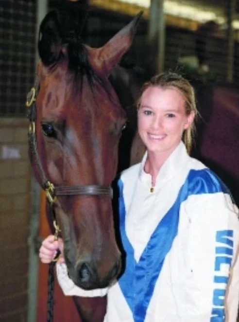 Rebecca in the Victorian colours before Australasian Junior Championship 2013
