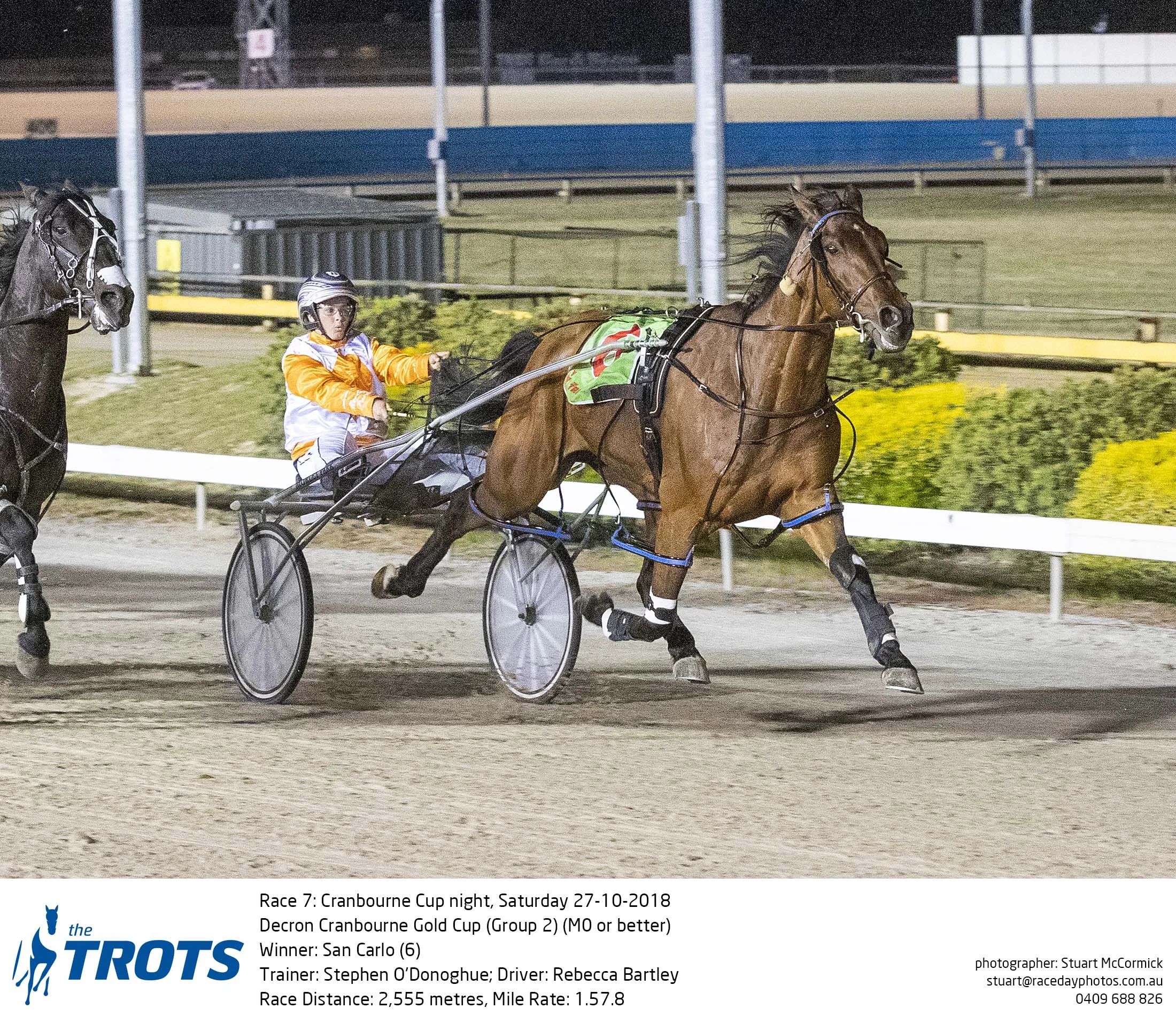 Image courtesy Stuart McCormick - San Carlo defeats Tiger Tara in Cranbourne Cup.