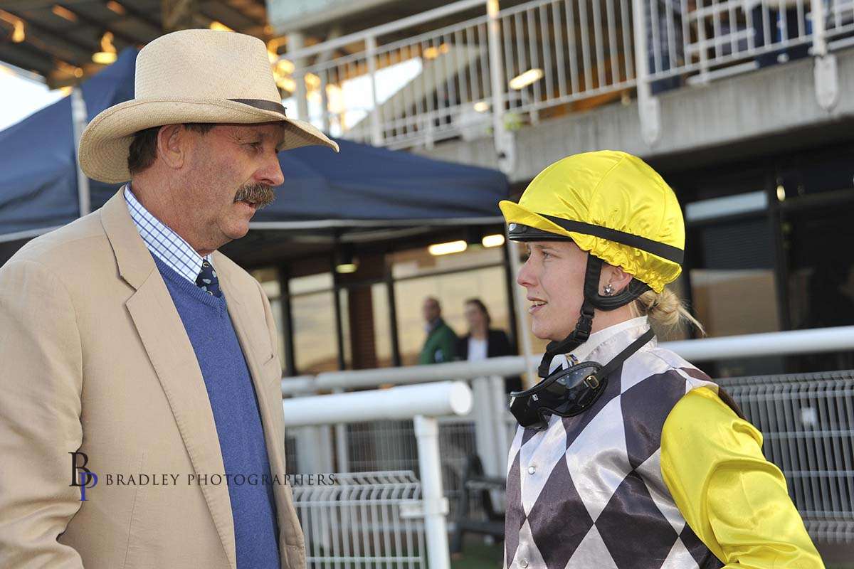 Image courtesy Bradley Photographers - Sam with former prominent trainer Greg Bennett.
