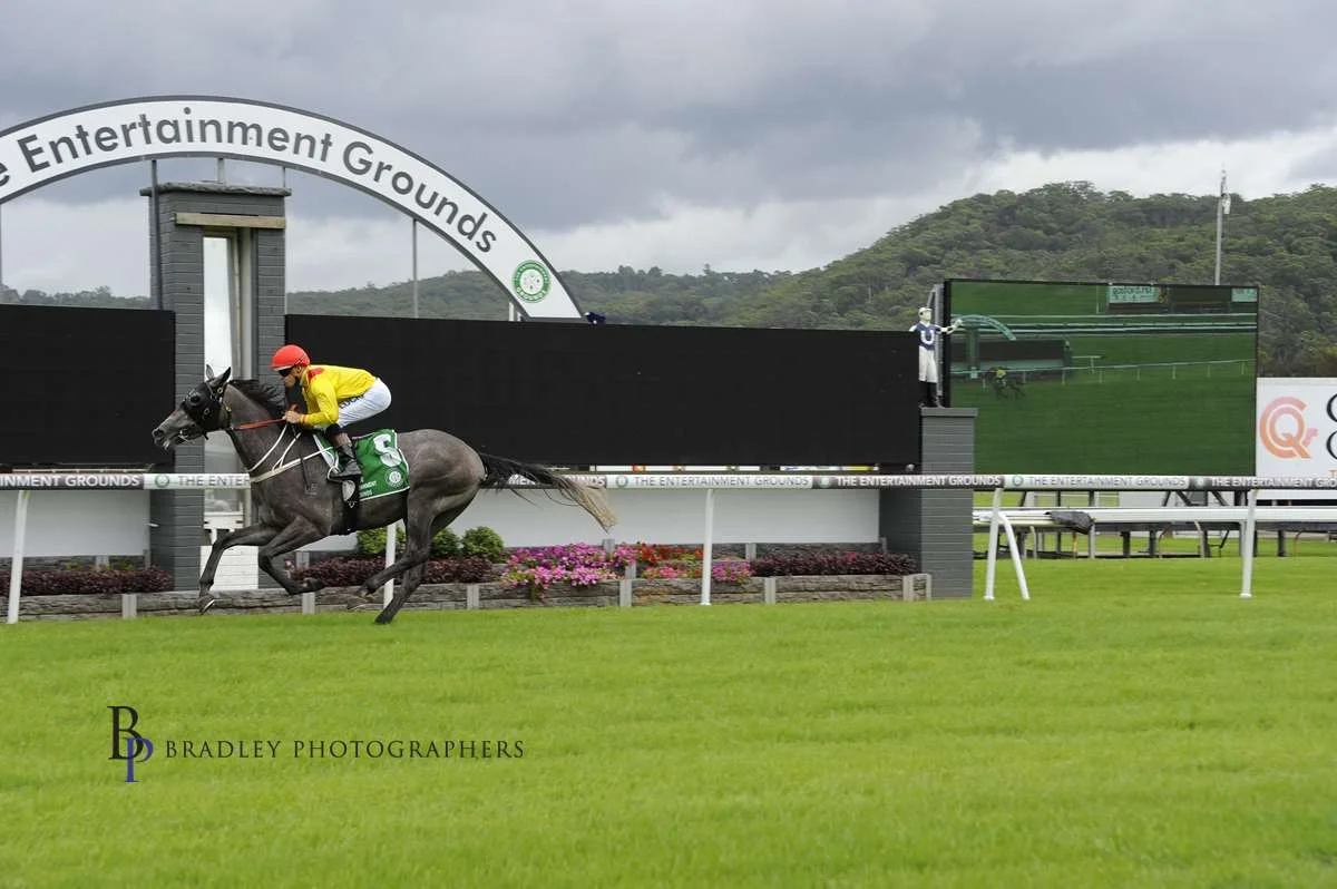 Image courtesy Bradley Photographics - Travis wins on Shaman for one of his best supporters, Anthony Cummings Gosford 23/02/2019.