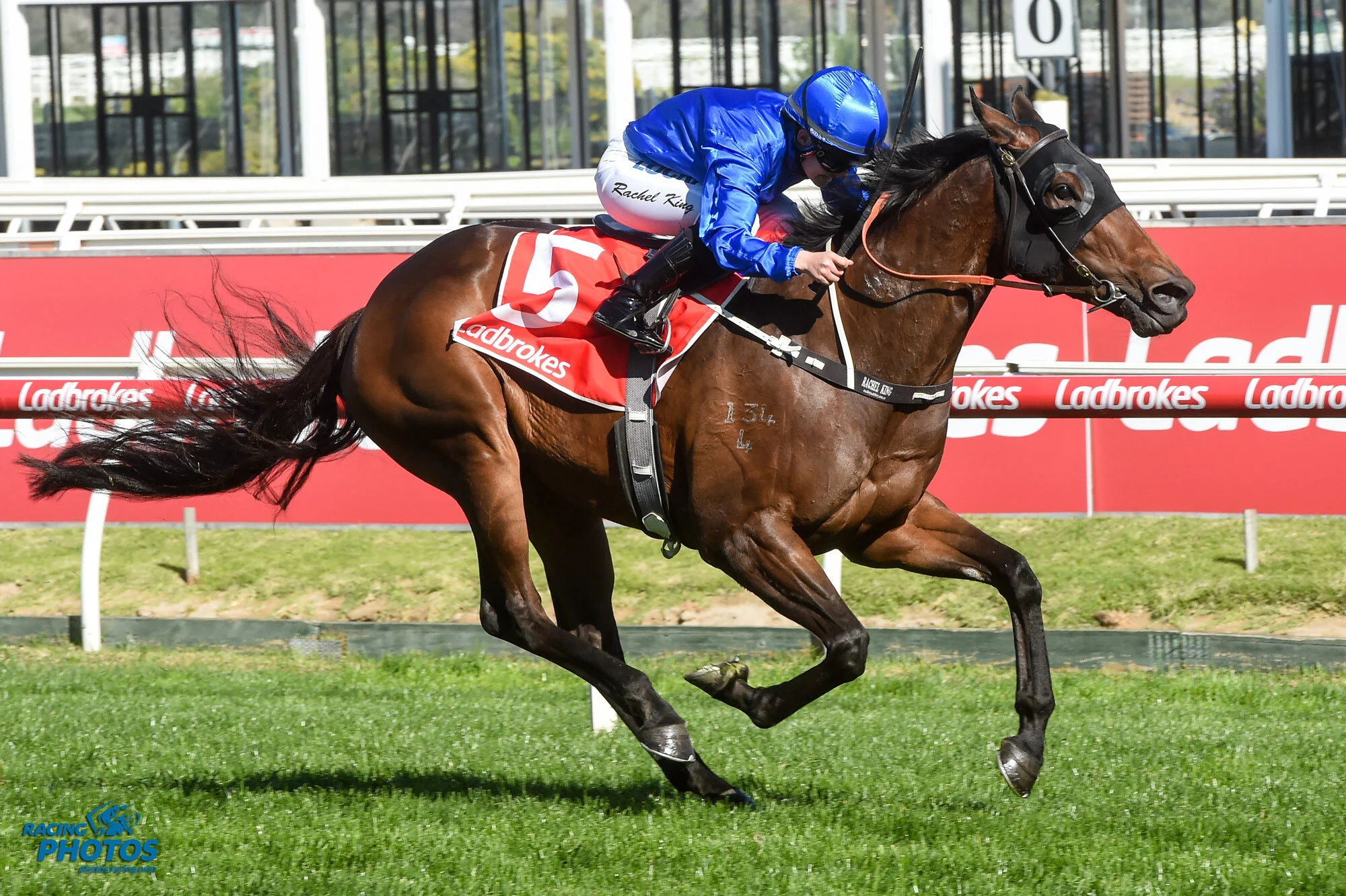 Image courtesy Racing Photos - Rachel wins on Manicure at her very first ride on the Caulfield track.