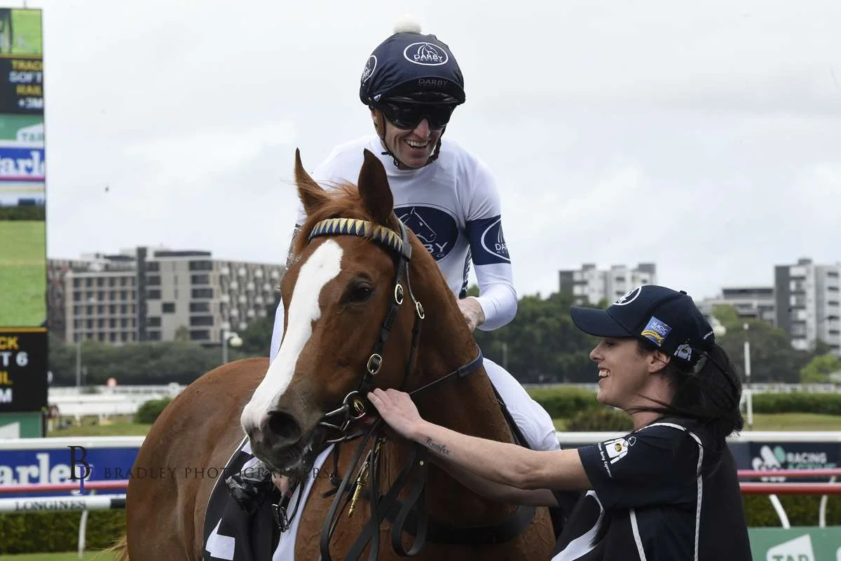 Image courtesy Bradley Photographers - There were smiles all round after the Gimcrack.