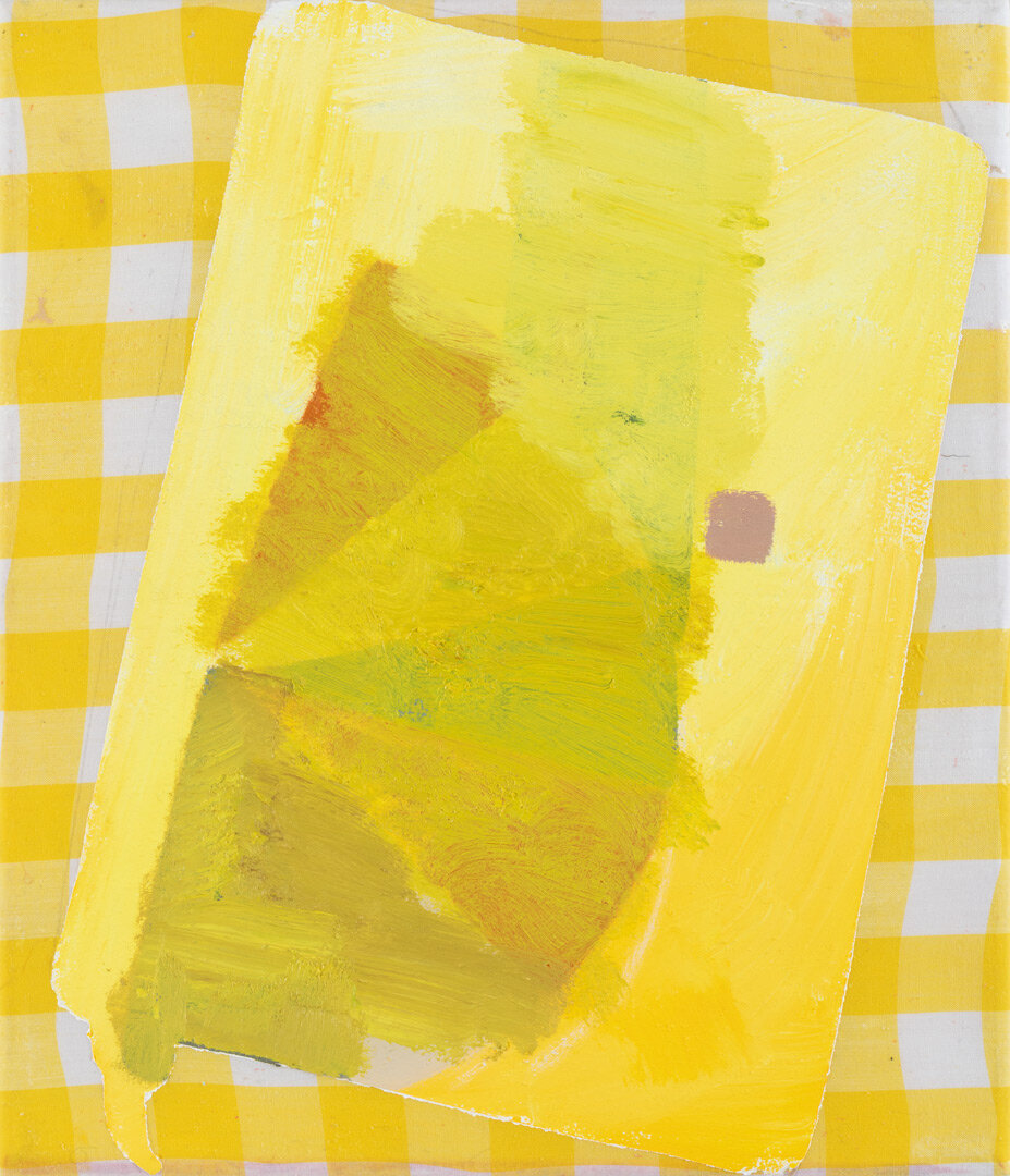 I Like Yellows 2019  oil and acrylic on cotton on linen   35 x 30 cm