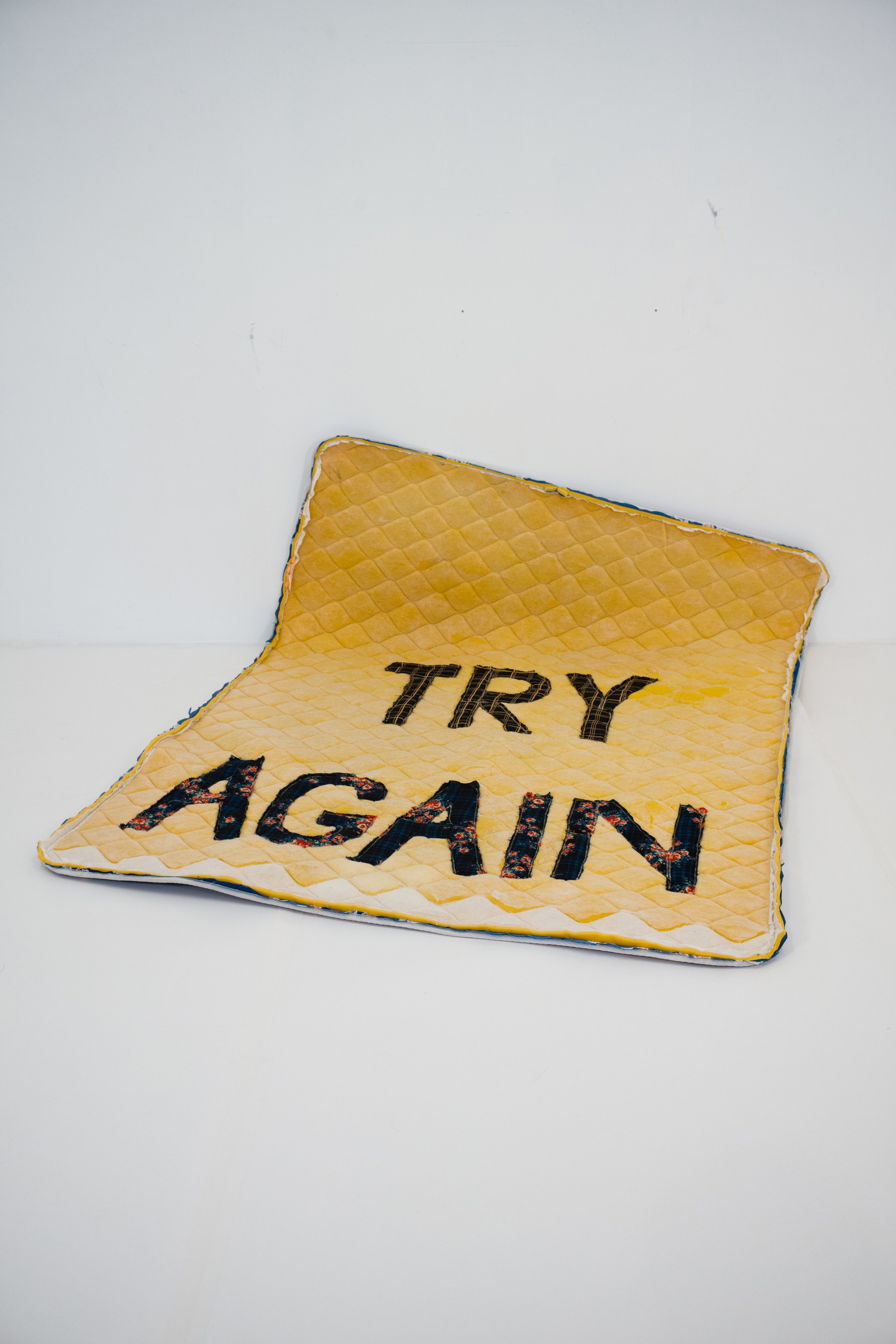 Try Again 2021 matras foam, stitched textile 200 x 147cm