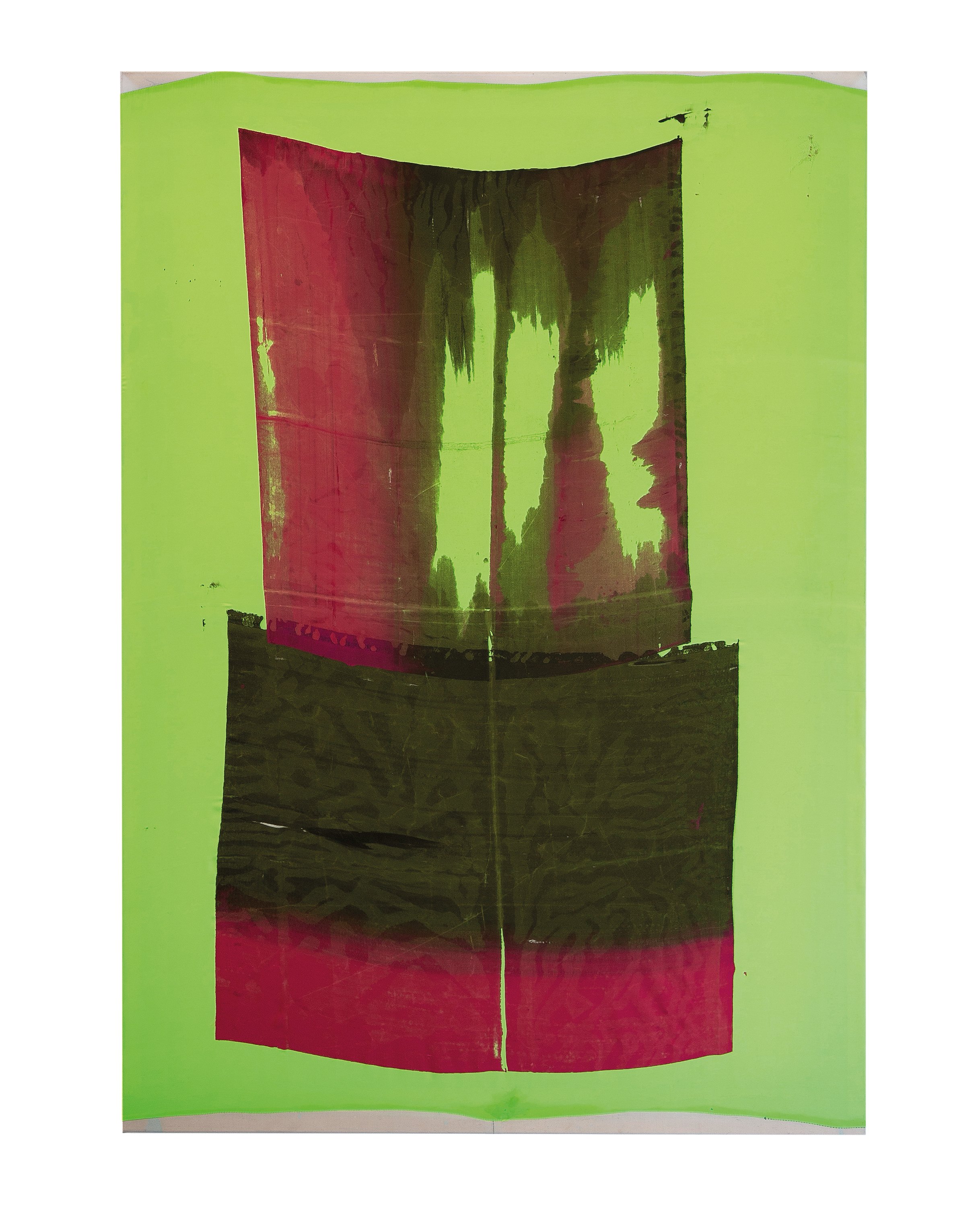 Seriously Frantic 2022, 145 x 100 cm Silkscreen on Synthetic fabric Foto: Hilde Vandaele