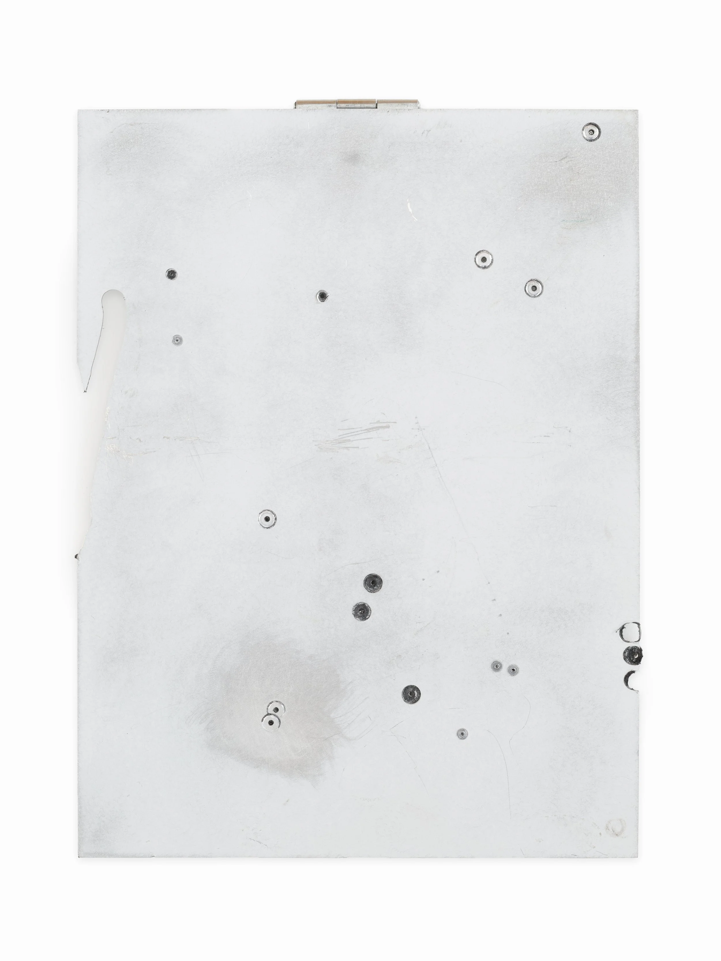 Sand, Drill, Scratch (2025)
40 x 30 cm
dibond, 1 hinge