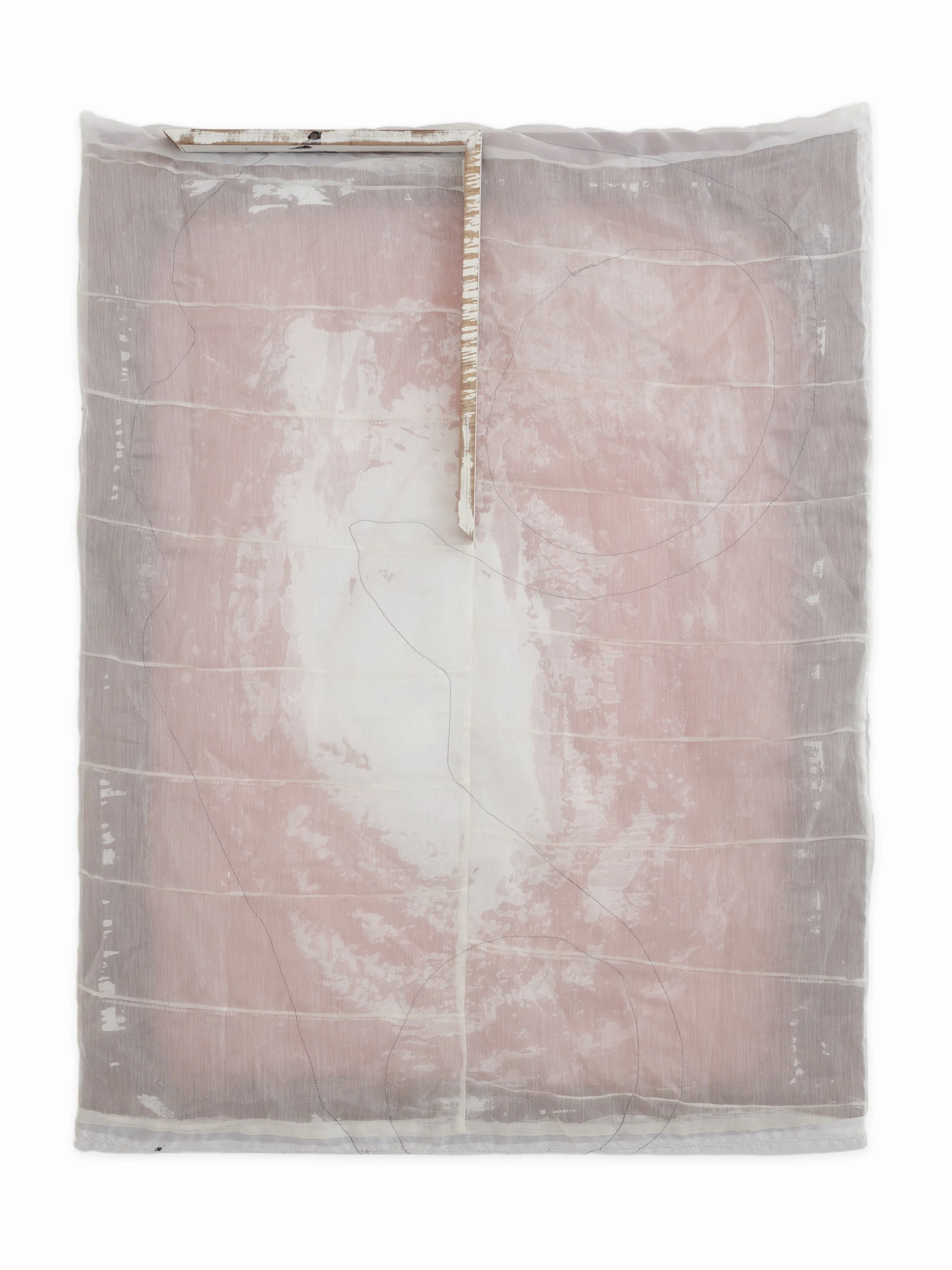 Accidental Decompression of an Unusual Underwater Shift (2025)
110 x 85 cm
wood, paint, synthetic fabric