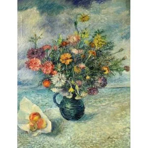 David Burliuk (Russian, 1882-1967) Flowers on the Shore, Oil on canvas, Sold $24,000