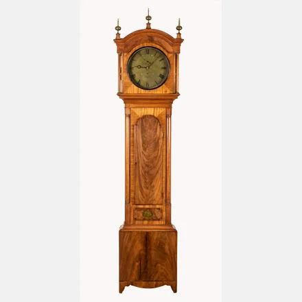 SCOTTISH THOMAS SHIER TALL CASE CLOCK A Scottish Mahogany Tall Case Clock by Thomas Shier, Banff, 19th Century, Estimate: $1,000 - $2,000
