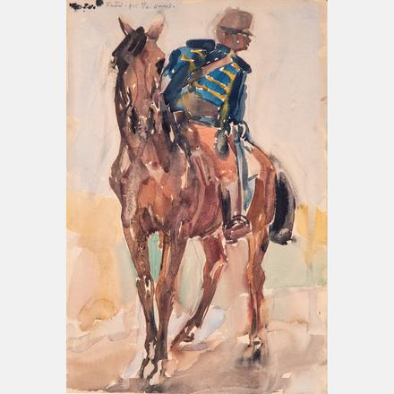 János Vaszary, Hussar, Estimate: $10,000 - $20,000. View Lot >